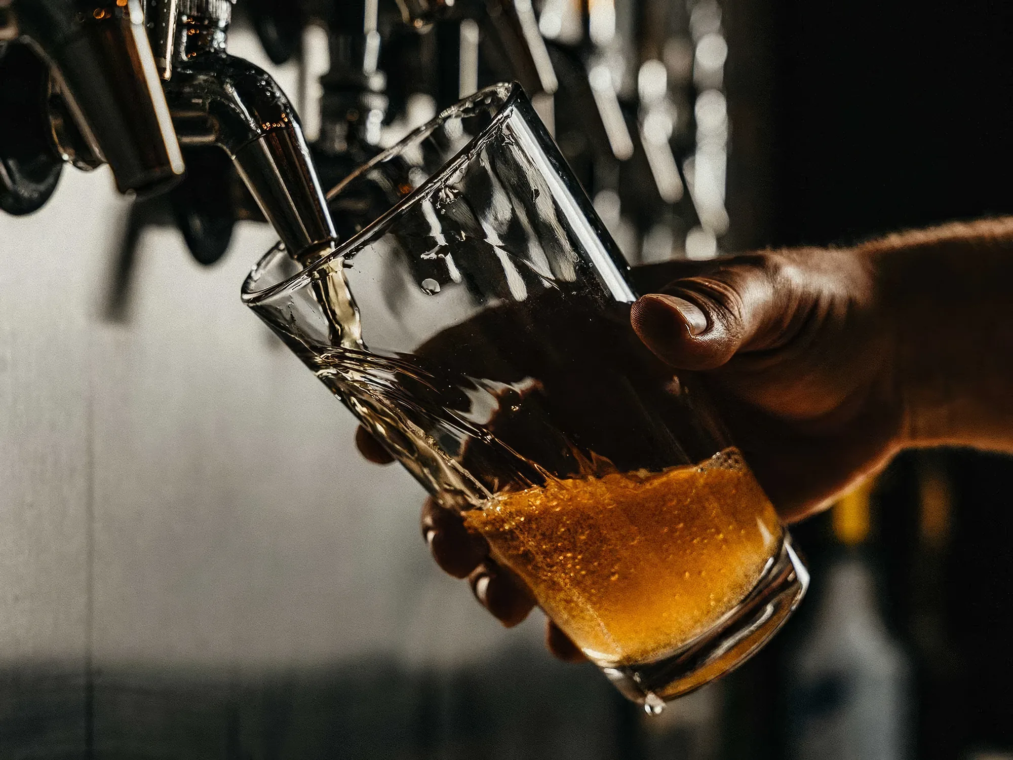 Beer poured at a Fleurieu Peninsula brewery