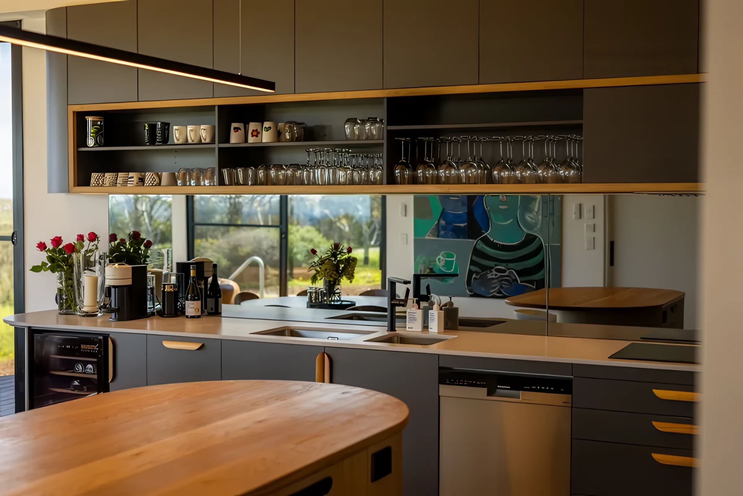 The fully equipped kitchen at The Villa